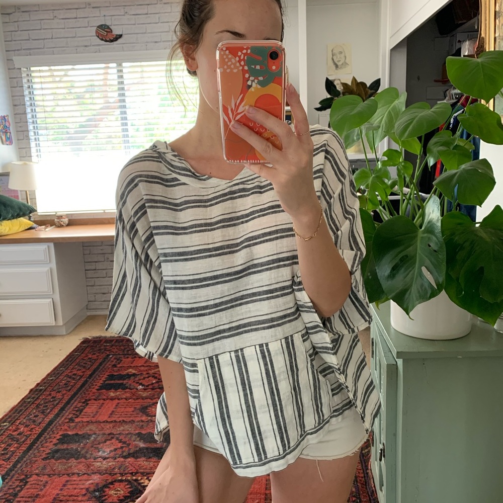 Striped Poncho
